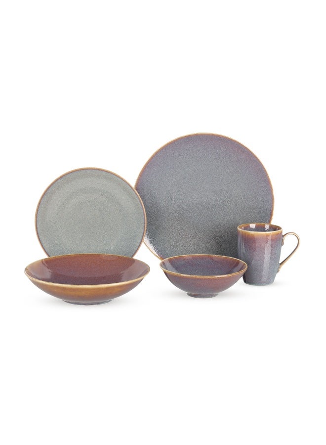 Rosa By Fathy Mahmoud Porcalin Dinner Set 30 Piece -Rosa FM -azour model - Image 4